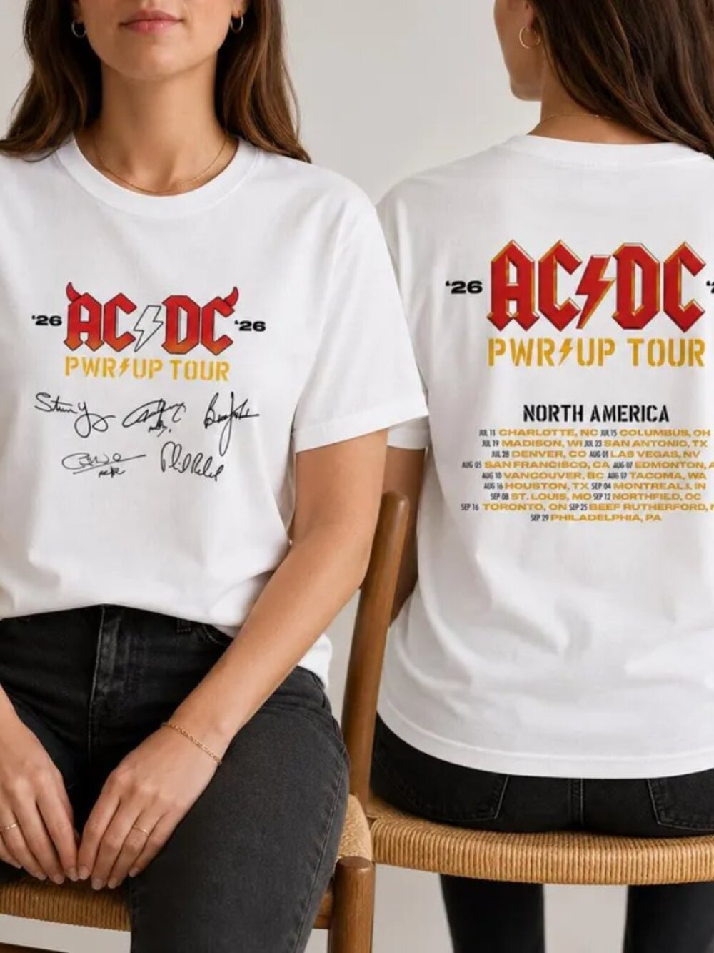 ACDC Pwr Up Tour 2026 Rock Band Shirt, ACDC Tour 2026 Shirt